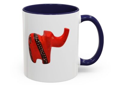 Red Elephant Accent Mug