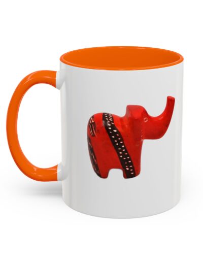 Red Elephant Accent Mug