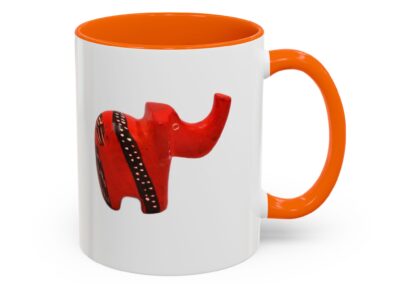 Red Elephant Accent Mug