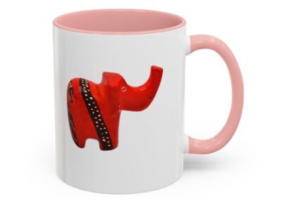 Red Elephant Accent Mug