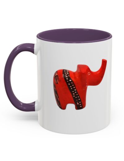 Red Elephant Accent Mug