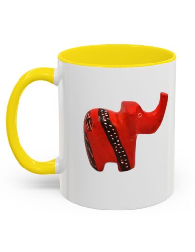 Red Elephant Accent Mug