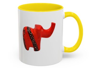Red Elephant Accent Mug