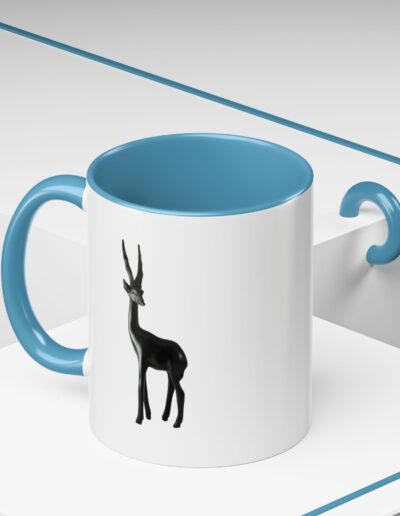 Stylish Accent Coffee Mug with Elegant Antelope Design