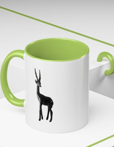 Stylish Accent Coffee Mug with Elegant Antelope Design
