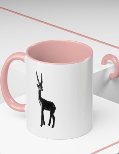 Stylish Accent Coffee Mug with Elegant Antelope Design