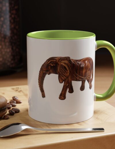 Whimsical Elephant Accent Coffee Mug