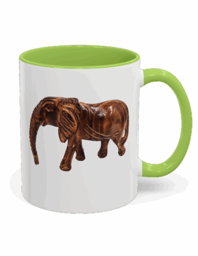 Whimsical Elephant Accent Coffee Mug