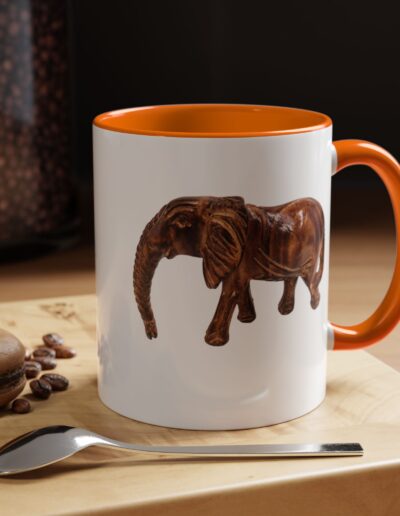Whimsical Elephant Accent Coffee Mug