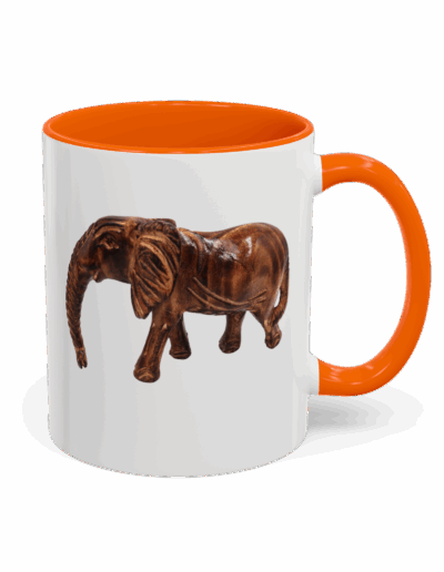 Whimsical Elephant Accent Coffee Mug