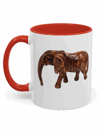 Whimsical Elephant Accent Coffee Mug