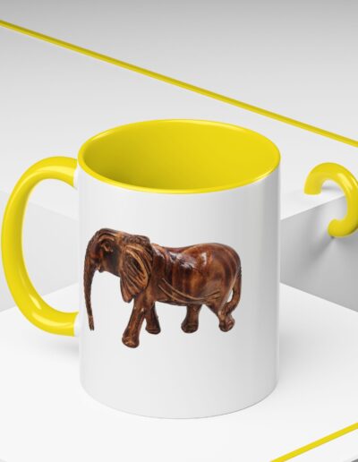 Whimsical Elephant Accent Coffee Mug