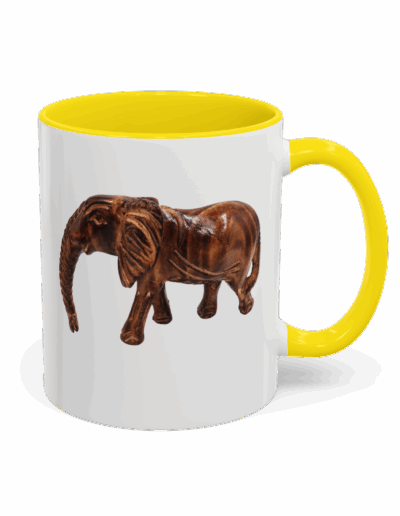 Whimsical Elephant Accent Coffee Mug