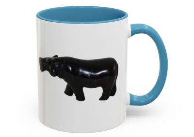 Black Hippo Accent Coffee Mug