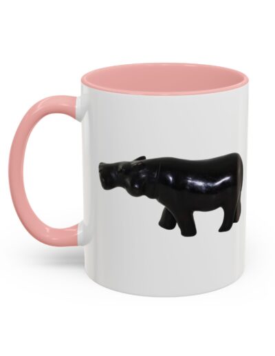 Black Hippo Accent Coffee Mug