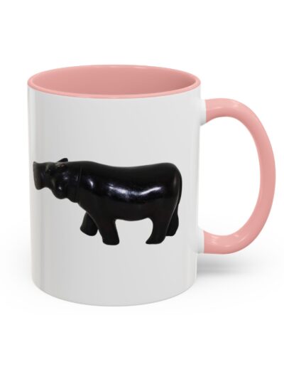 Black Hippo Accent Coffee Mug