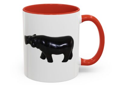 Black Hippo Accent Coffee Mug