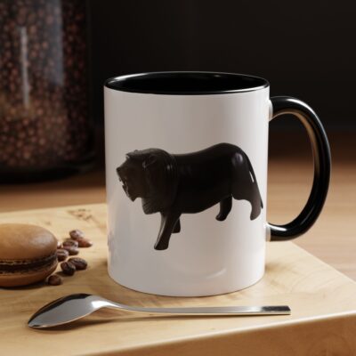 Black Lion Accent Coffee Mug