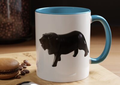Black Lion Accent Coffee Mug