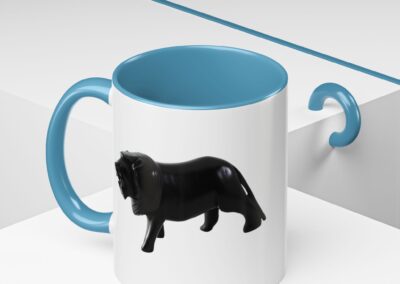 Black Lion Accent Coffee Mug