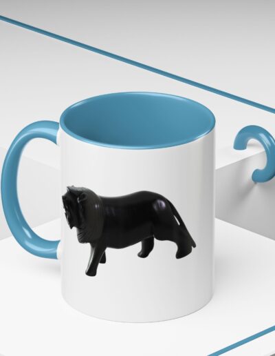 Black Lion Accent Coffee Mug