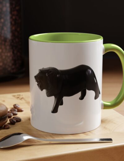 Black Lion Accent Coffee Mug