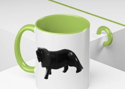 Black Lion Accent Coffee Mug