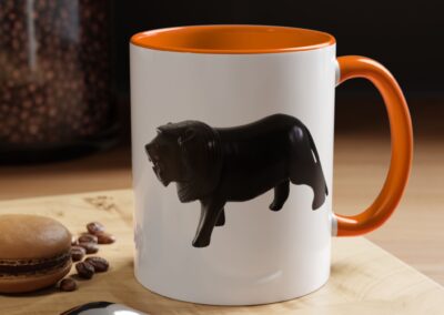 Black Lion Accent Coffee Mug