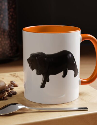 Black Lion Accent Coffee Mug