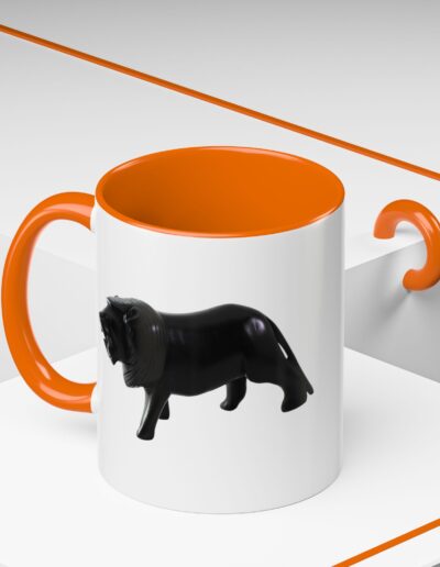 Black Lion Accent Coffee Mug