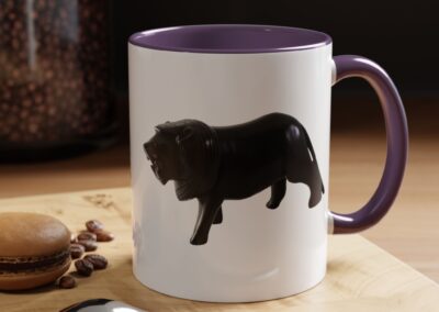 Black Lion Accent Coffee Mug