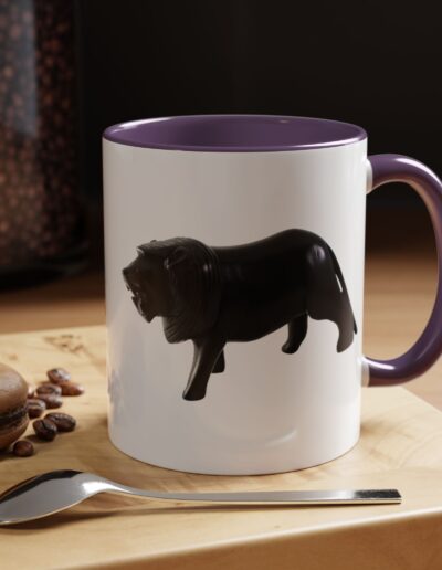 Black Lion Accent Coffee Mug