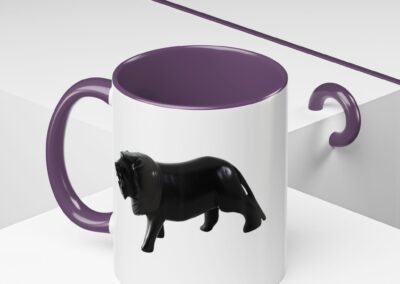 Black Lion Accent Coffee Mug