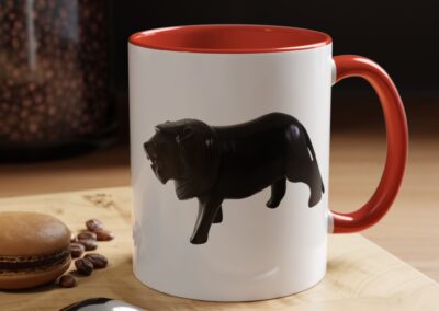 Black Lion Accent Coffee Mug