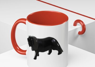 Black Lion Accent Coffee Mug