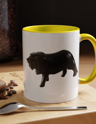 Black Lion Accent Coffee Mug