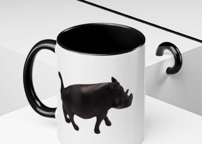 Black Warthog Accent Coffee Mug