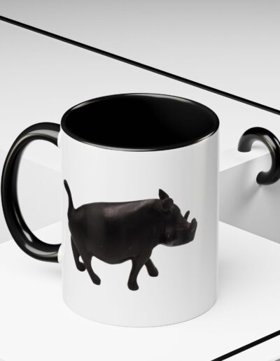 Black Warthog Accent Coffee Mug
