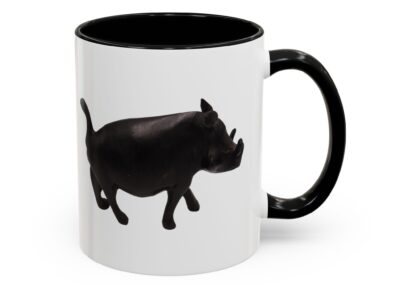 Black Warthog Accent Coffee Mug