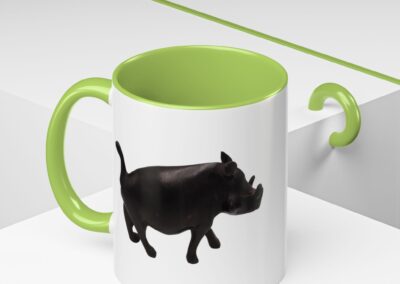Black Warthog Accent Coffee Mug