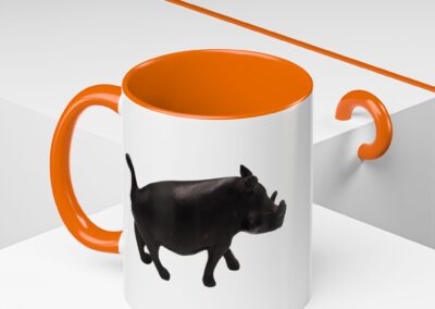 Black Warthog Accent Coffee Mug