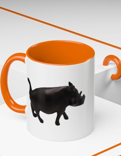 Black Warthog Accent Coffee Mug