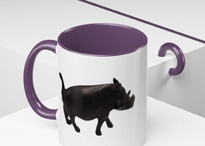 Black Warthog Accent Coffee Mug