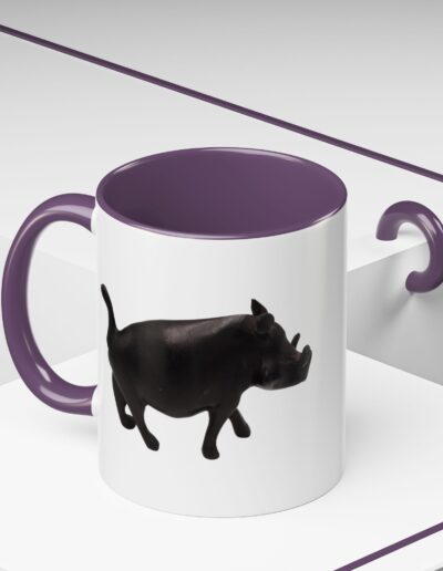 Black Warthog Accent Coffee Mug