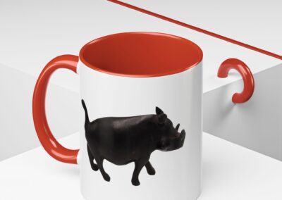 Black Warthog Accent Coffee Mug