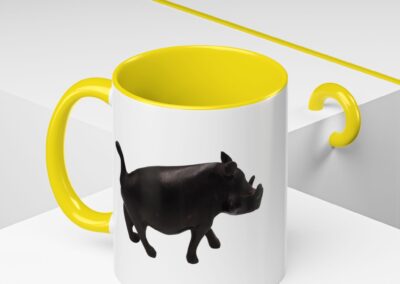 Black Warthog Accent Coffee Mug