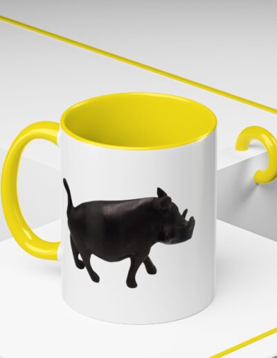 Black Warthog Accent Coffee Mug