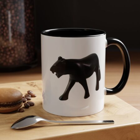 Stylish Accent Coffee Mug with Black Panther Design