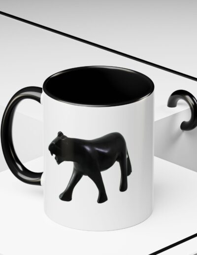 Stylish Accent Coffee Mug with Black Panther Design