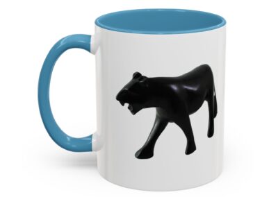 Stylish Accent Coffee Mug with Black Panther Design